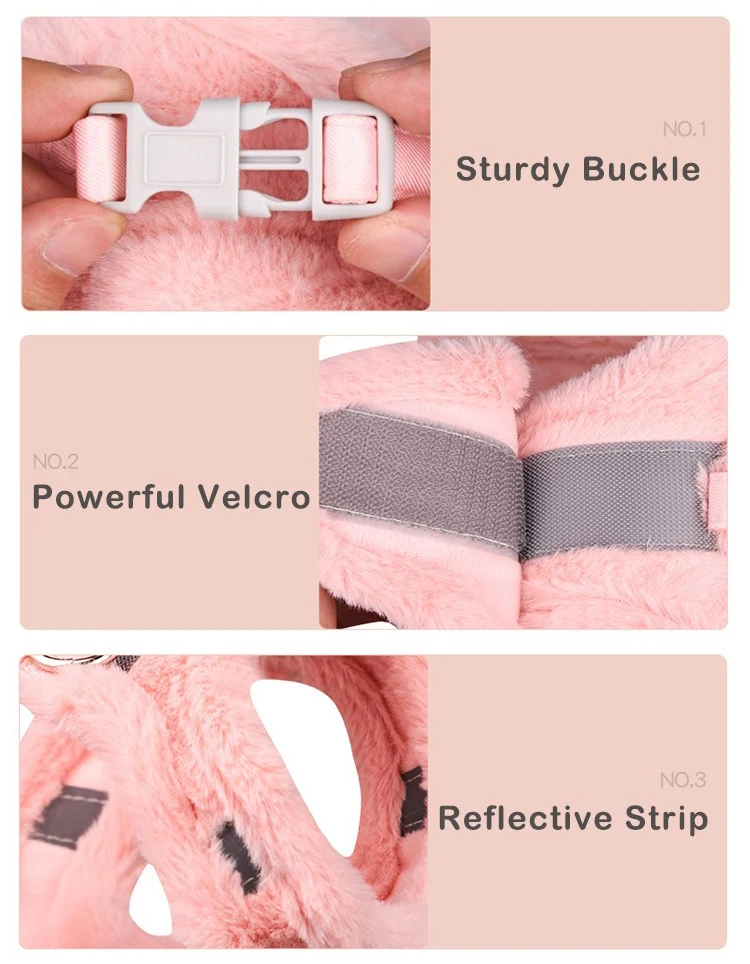 Регулируемая шлейка для собак зимний теплый поводок щенков и кошек - купить по