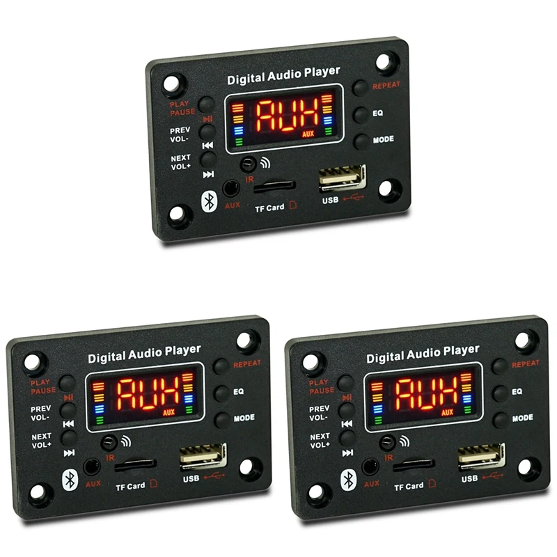 3-х канальный Bluetooth модуль автомобильный аудио Mp3 декодер плата усилителя