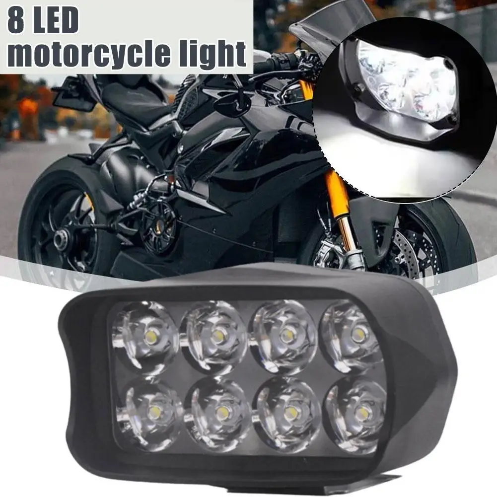sisi Motorcycle HeadlightLed Driving Lights Waterproof Scooter Spotlight Reflektor Pomocnicze akcesoria przeciwmgielne Światło zewnętrzne Y8a7