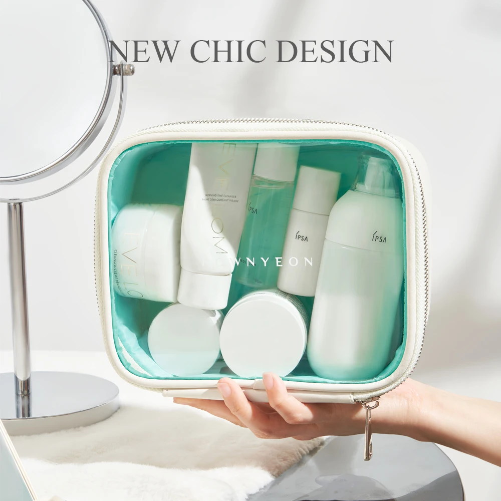 Прозрачная косметичка Rownyeon из ПВХ портативный органайзер для путешествий