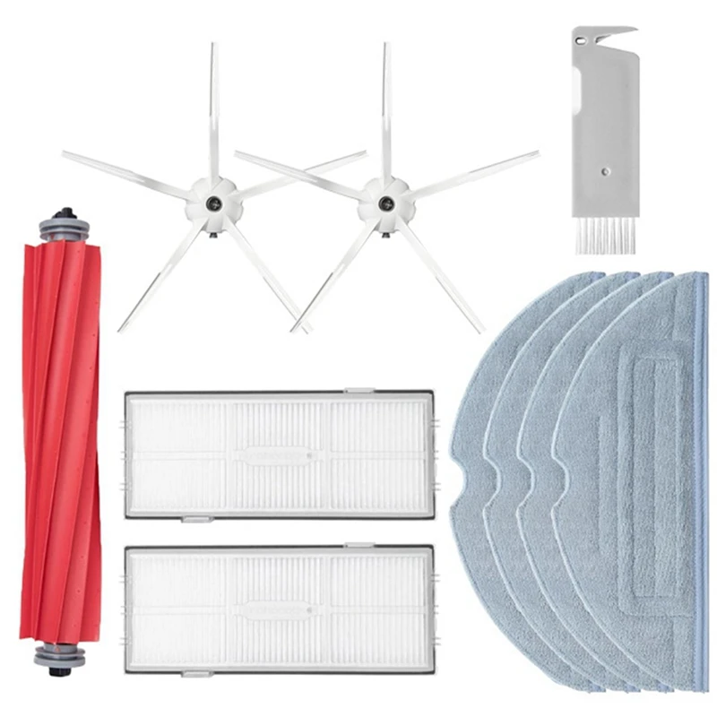 

Основная щетка, Hepa фильтр, Швабра, боковая щетка для Xiaomi Roborock S7 T7S Plus, детали для пылесоса