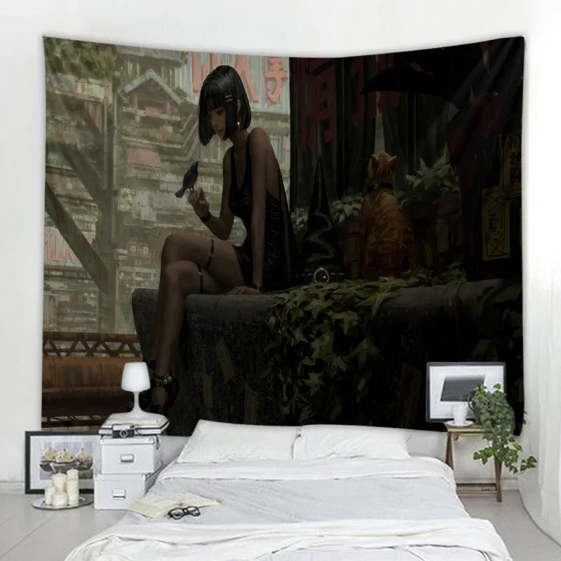 Украшение на задник с изображением призрака лезвия висячие украшения из ткани