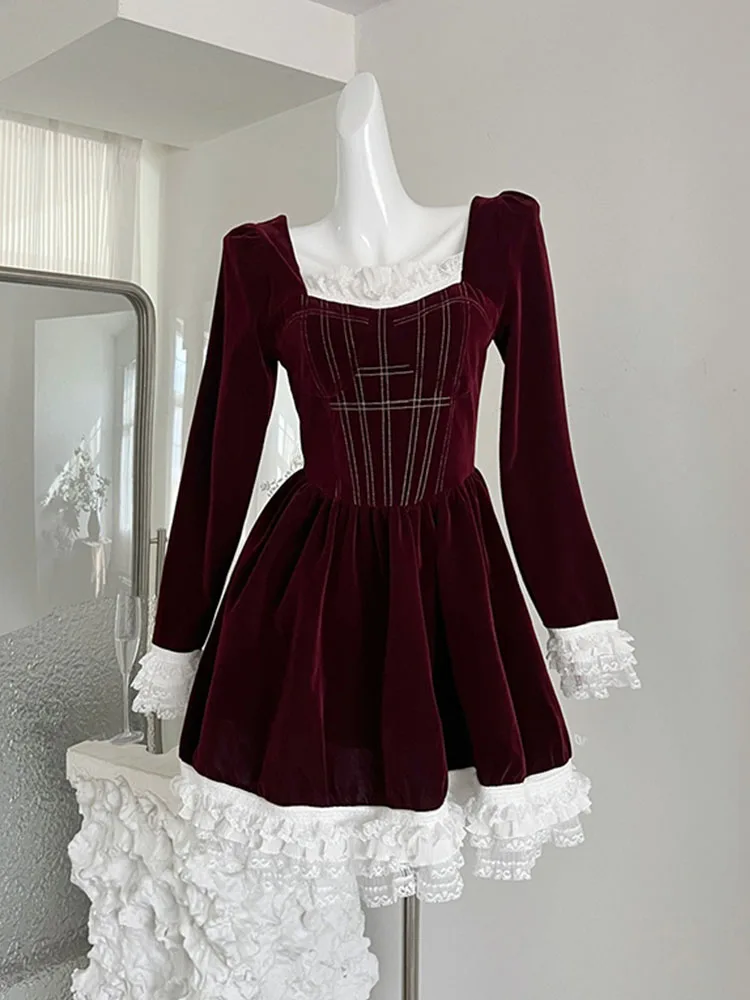 Французское элегантное платье Gyaru для выпускного вечера модное блестящее