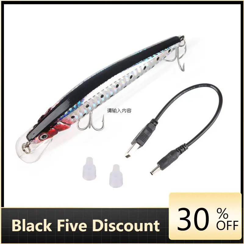 

Robotic Fishing Lure Electric Wobbler for Electronic Bait Auto Swimming Swimbait USB Rechargeable LED Light Professional 2022