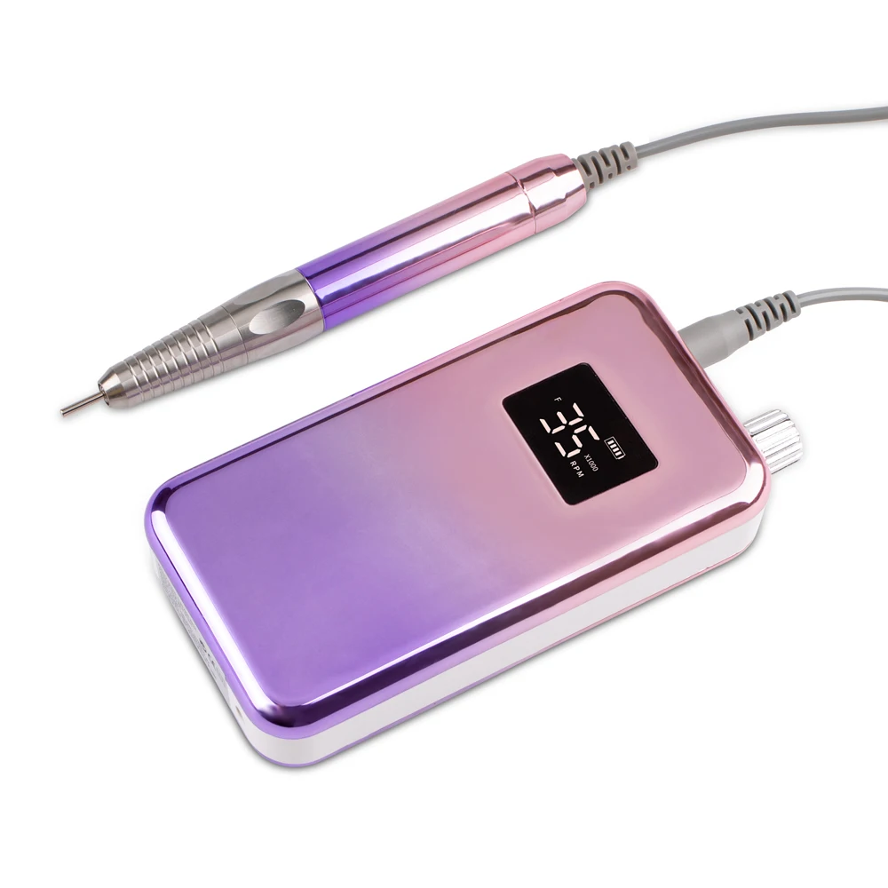 Фиолетовая бесщеточная портативная настольная основа аккумуляторная дрель для