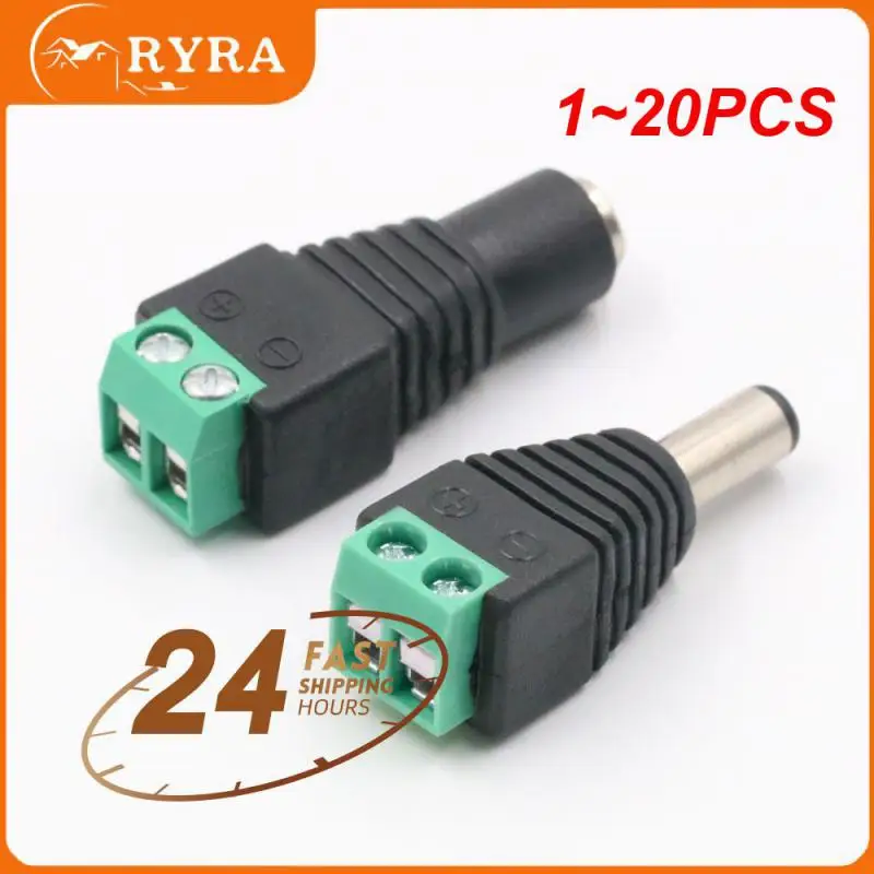 

1-20 шт., адаптер питания постоянного тока для камер 2,1 мм x 5,5 мм