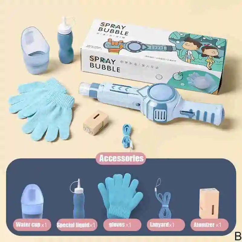 

Smoke Magic Bubble Machine Battery/Rechargeable Wedding Atomizer Bubble Accessories Electric Supplies Automatic Blower Gun