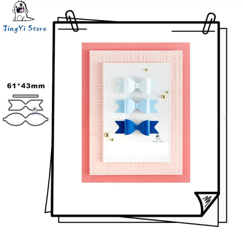 

New Arrivals Metal Cutting Dies Scrapbooking Supplies Diy Handmade Craft Materials Photo Album Stencil Stamping Molds Bow Tie