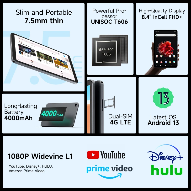 Мини-планшет Alldocube iPlay 50 8 4 дюйма Android 128 + ГБ 64/ГБ |