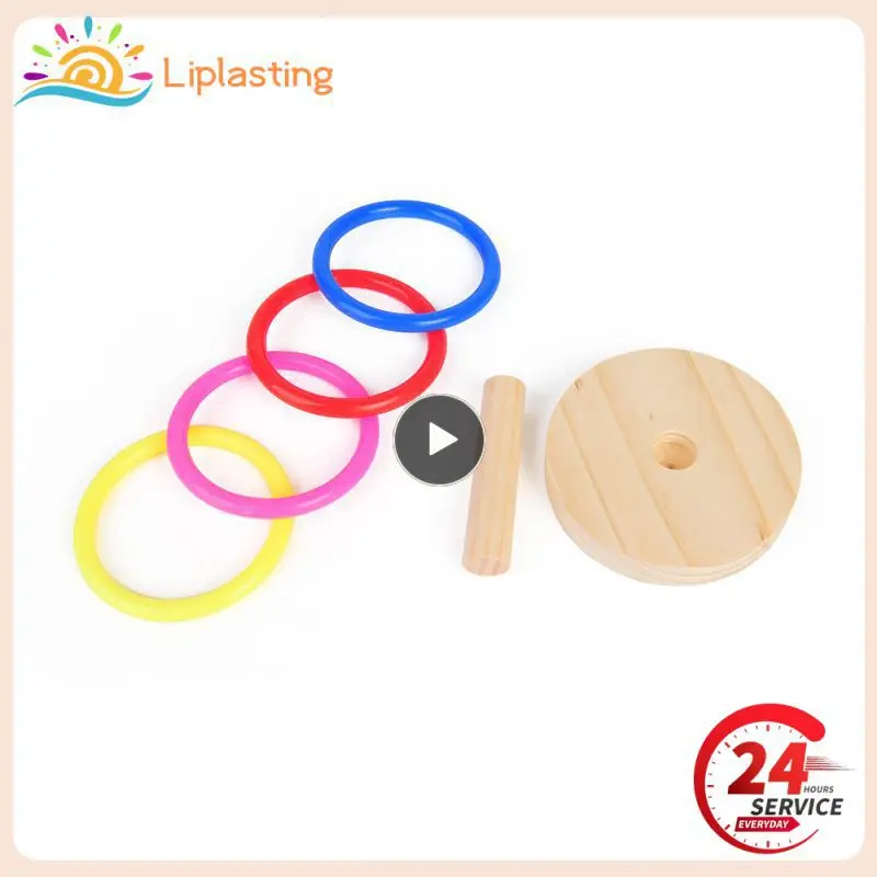 

1~10PCS Parrot Bird Ring Toy Solid Wood Educational Bird Supplies Parrot Intelligence Development Training Interactive Toy Gifts
