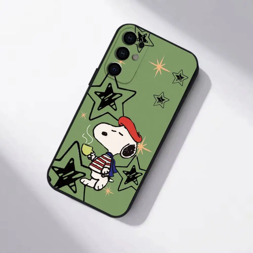 Фото Чехол C-Cute S-Snoopys для телефонов Samsung S25, S24, S21, S22, S23, S30, Ultra, S20, Plus, FE, мягкий силиконовый, черный №3