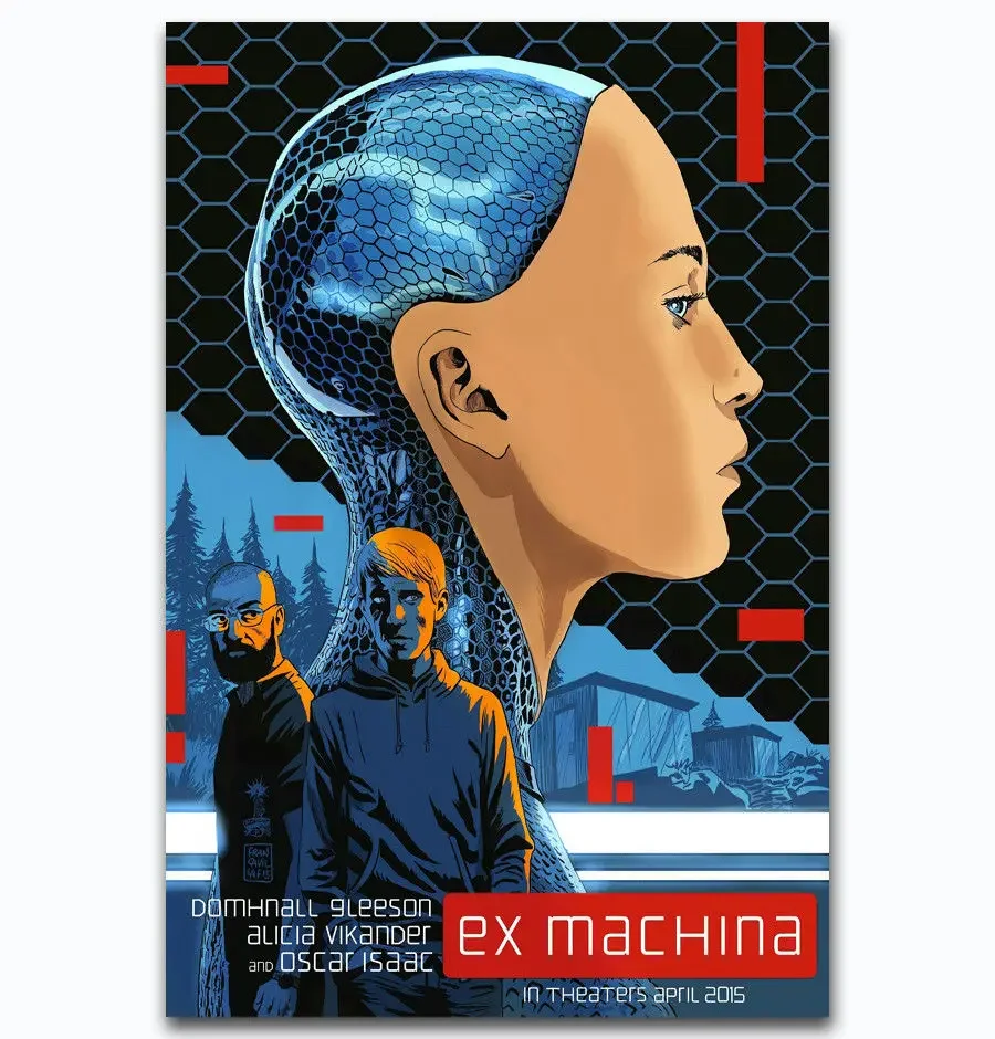 Горячая EX MACHINA Alicia Vikander Robot 2017- Шелковый художественный постер настенная наклейка