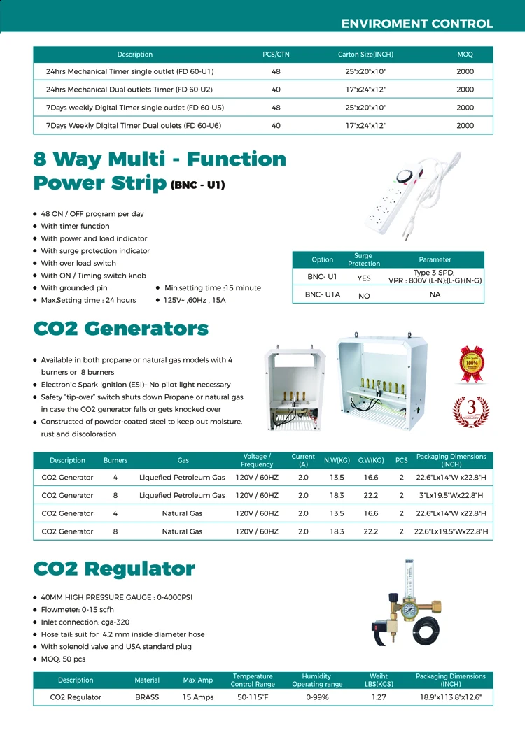 Промышленный генератор Co2 TRILITE пропан или природный газ двойной режим 8 горелок