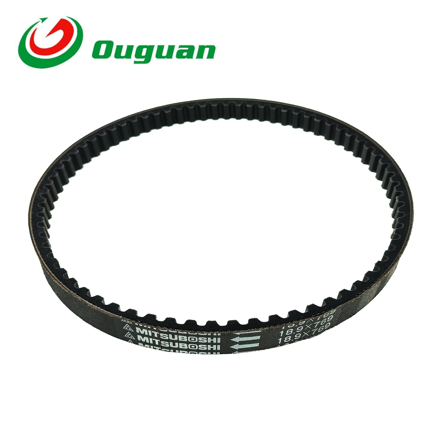 Фото Ремень приводной (приводной ремень) ouguan 18.9*769 для Haojue Suzuki AN125, HS125T, QS150T, AN150, Neptune 125, HJ125T-7, запчасть для 125cc и 150cc мотоциклов №2