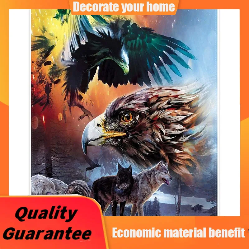 

YISUMEI Soft Fluffy Fleece Blanket Throw,Digital Print,Psychedelic Eagle Wolf, custom blanket luxury blanket