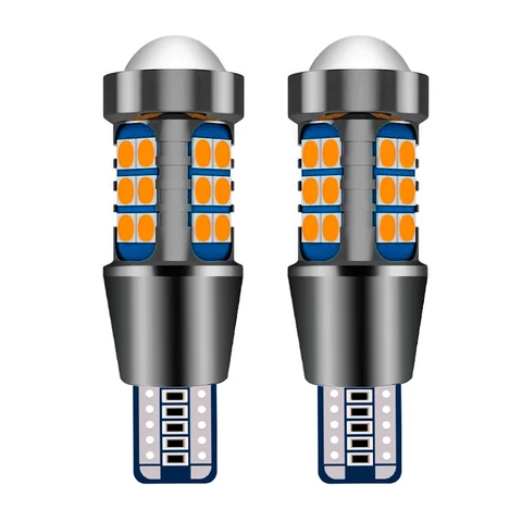2 шт. W16W LED T15 Светодиодные лампы 912 921 WY16W Супер яркие 3030 чип Автомобильные стоп-сигналы Canbus Автоматический фонарь заднего хода Белый Красный Желтый 12 В