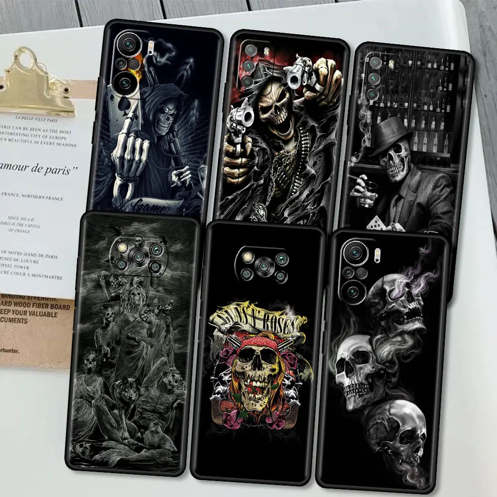 

Grim Reaper Skull Case for Xiaomi Poco X3 NFC X4 M4 Pro F3 GT M3 11T Movil SmartPhone Shell Redmi Note 9S K40 9C Stylish Cover