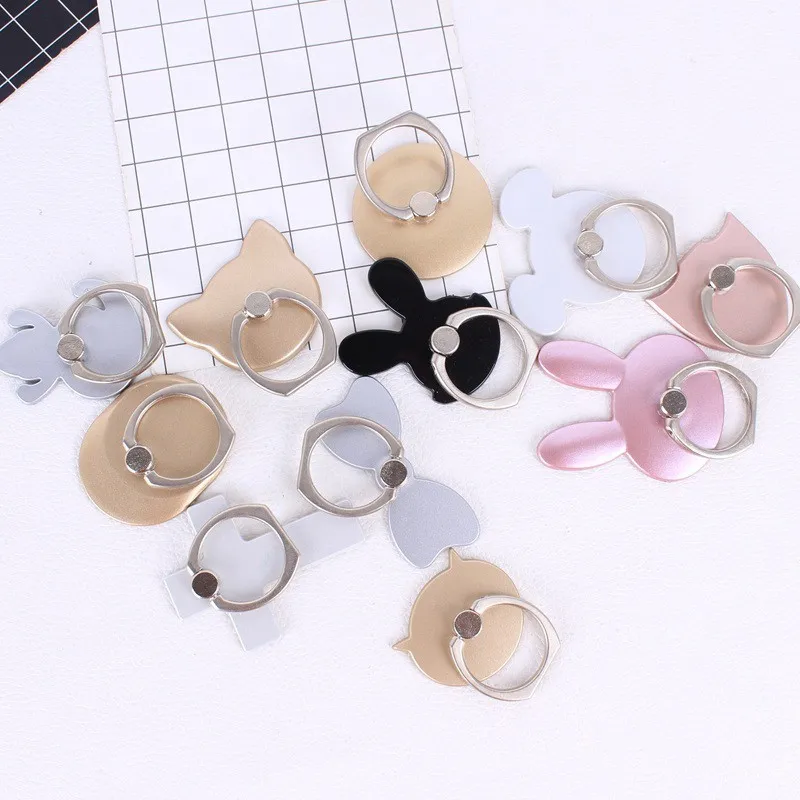 

Rotation Universal Cat Finger Ring Holder 360 Degree Plastic PC Phone Holder for iphone 13 12 11 Pro Sumsung Finger Ring Holder