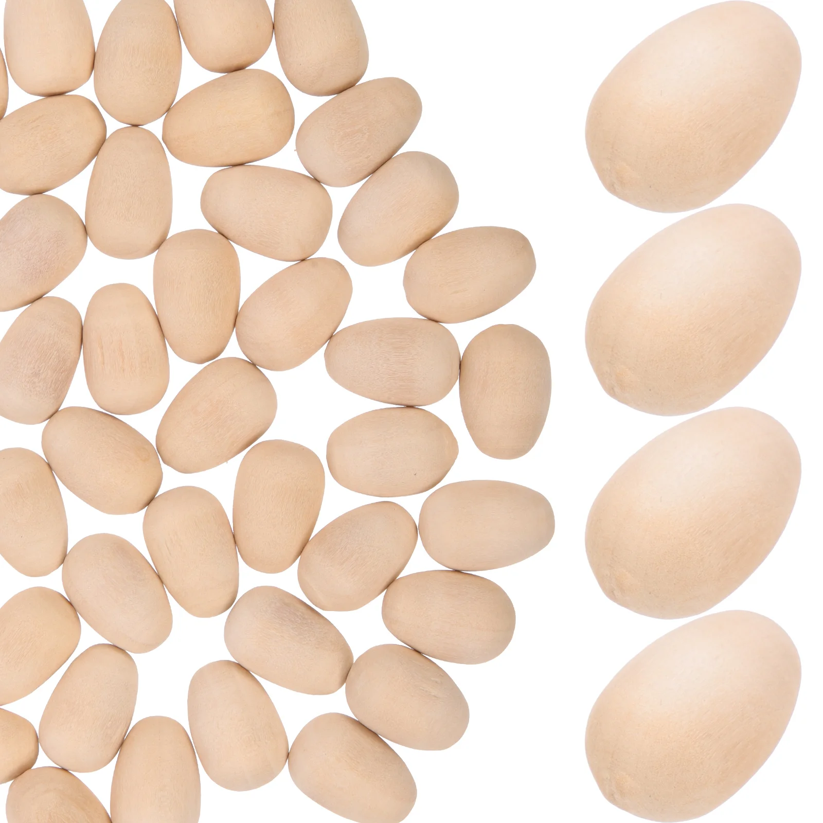 

Eggs Easter Egg Wooden Fake Wood Crafts Party Diy Blank Craft Kids Decorations Toys Unfinished Play Decoration Toy Painting