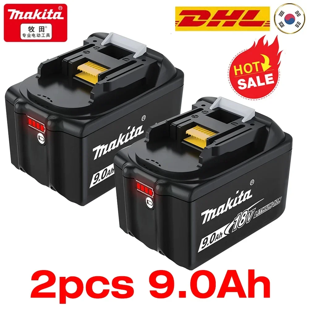 Зарядное устройство для литий-ионных аккумуляторов Makita 18 в 9 Ач 9000 мАч BL1860B BL1850 BL1830