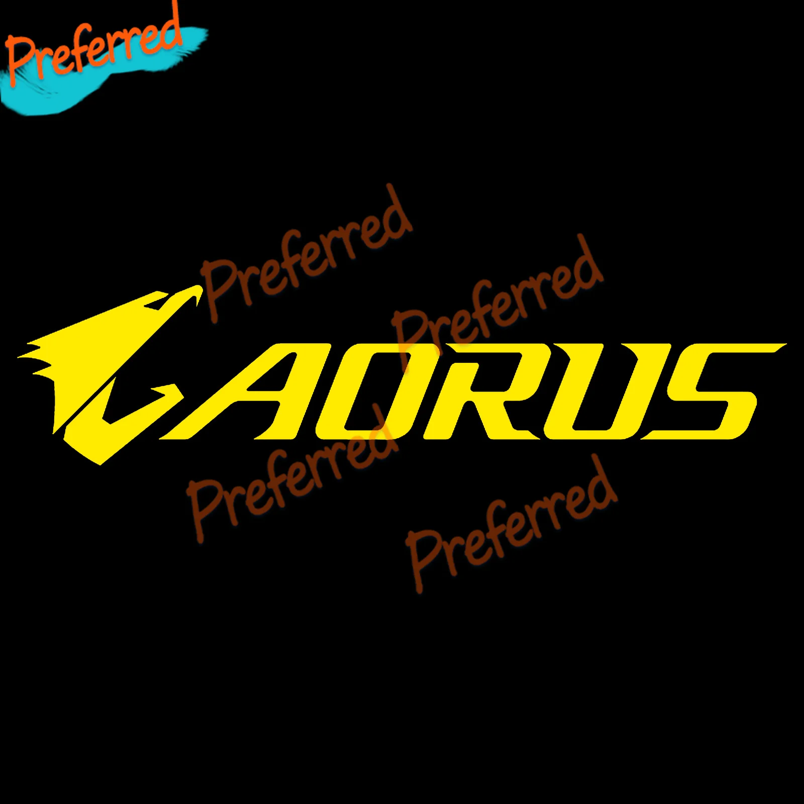 

Виниловая наклейка Aorus PC, наклейка на окно автомобиля, настенное оформление ПК