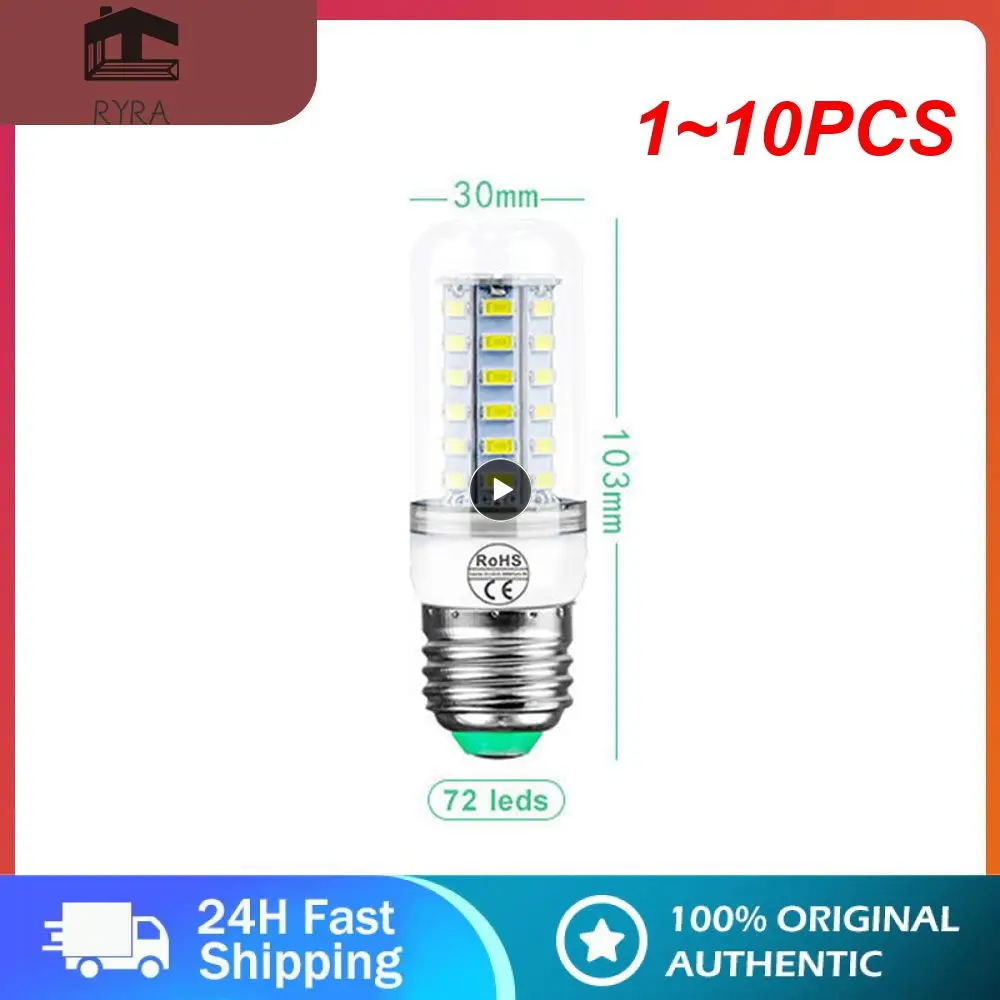 

1 ~ 10 шт. 5730 E27 Φ лампа в виде кукурузы, энергосберегающие лампы, лампа в виде лампы 110 В, 220 В