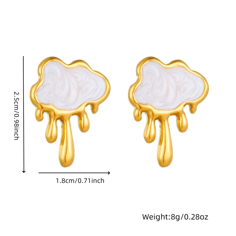 Женские серьги-гвоздики с кисточками нержавеющая сталь 316l