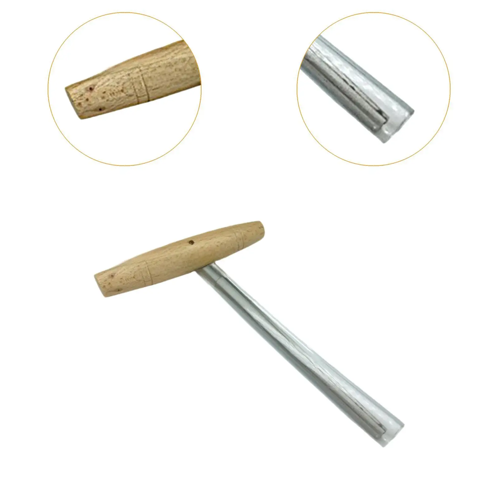 Violin Peg Hole Reamer Wooden Handle Portable Tapered for DIY Luthier