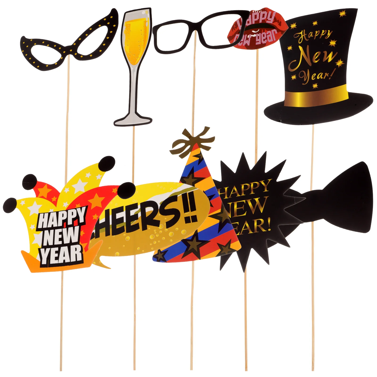 

Photo New Props Party Year Years Eve Booth Supplies Decorations Photography Backdrop Happy Prop Themed Decorative Accessories