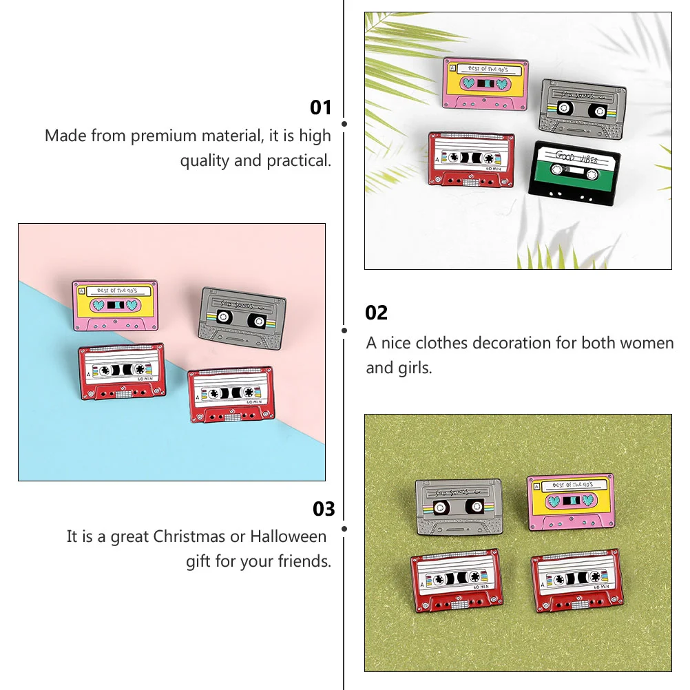 4 шт. винтажные Броши для женщин