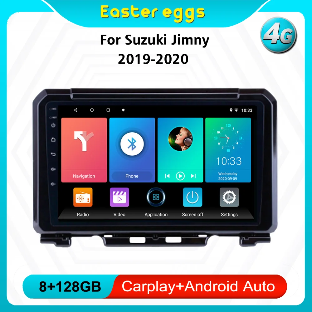 

For Suzuki Jimny JB64 2018-2020 4G CARPLAY Android 2Din 9Inch Car Multimedia Stereo Player GPS Navigation Wifi FM Head Unit