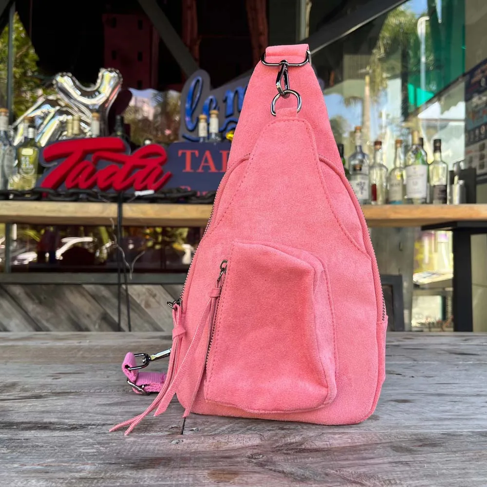 

Suede Sling Bag Soft Leather Fanny Pack 8 Colors Women Crossbody Bags Boutique Shoulder Pack DOMIL2085