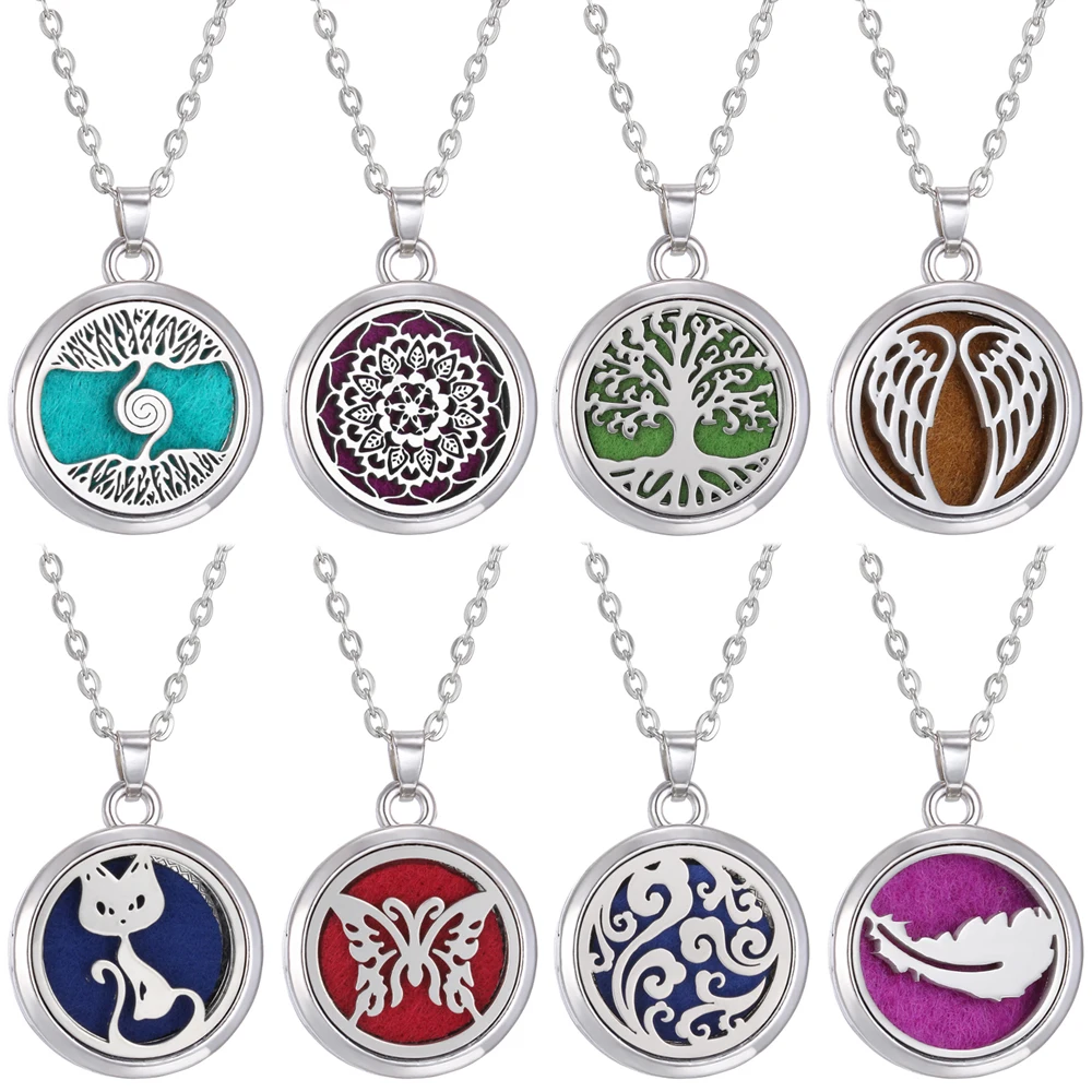 

Новый ароматерапия Цепочки и ожерелья ювелирные изделия с диффузором дерево цветком влюбленной Аромат Духи диффузор для эфирных масел, Цеп...