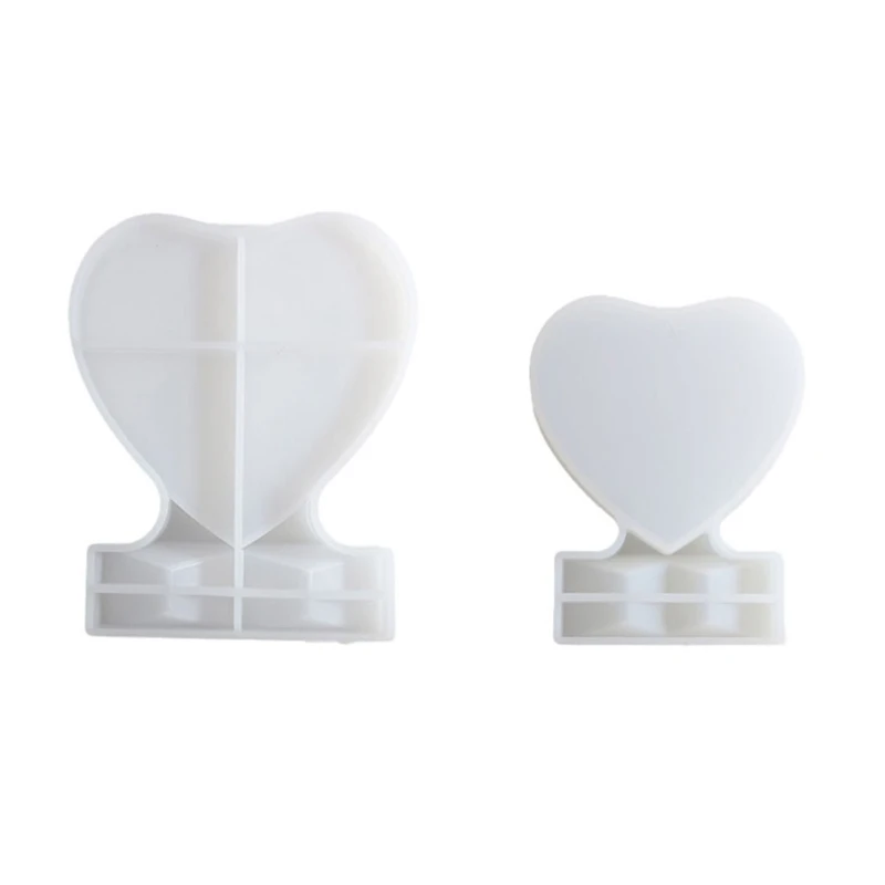 

R3MC Resin Photo Frame Molds,Heart Picture Frame Mold Heart Shape Silicone Mold