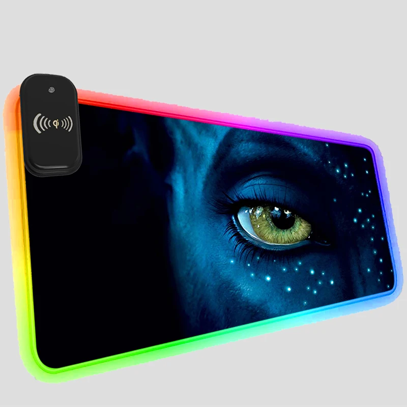 

Коврик для компьютерной мыши, беспроводной зарядный коврик для мыши RGB, светодиодный игровой Аватар, коврик для клавиатуры, коврик для ноутб...