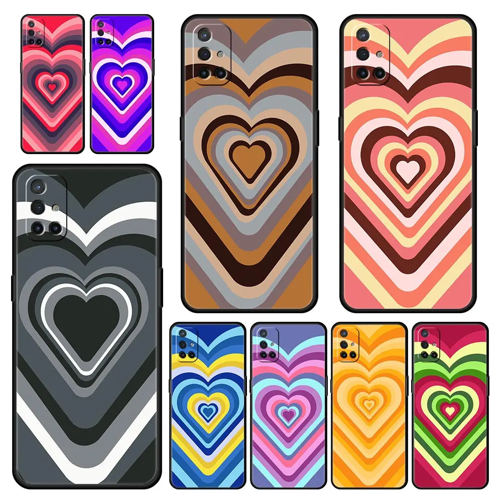 

The eye color love Heart Phone Case For OnePlus 9 8 7 7T Pro 9RT 9R 8T Nord N100 N200 N10 CE 2 5G Z Soft Silicone Black Cover
