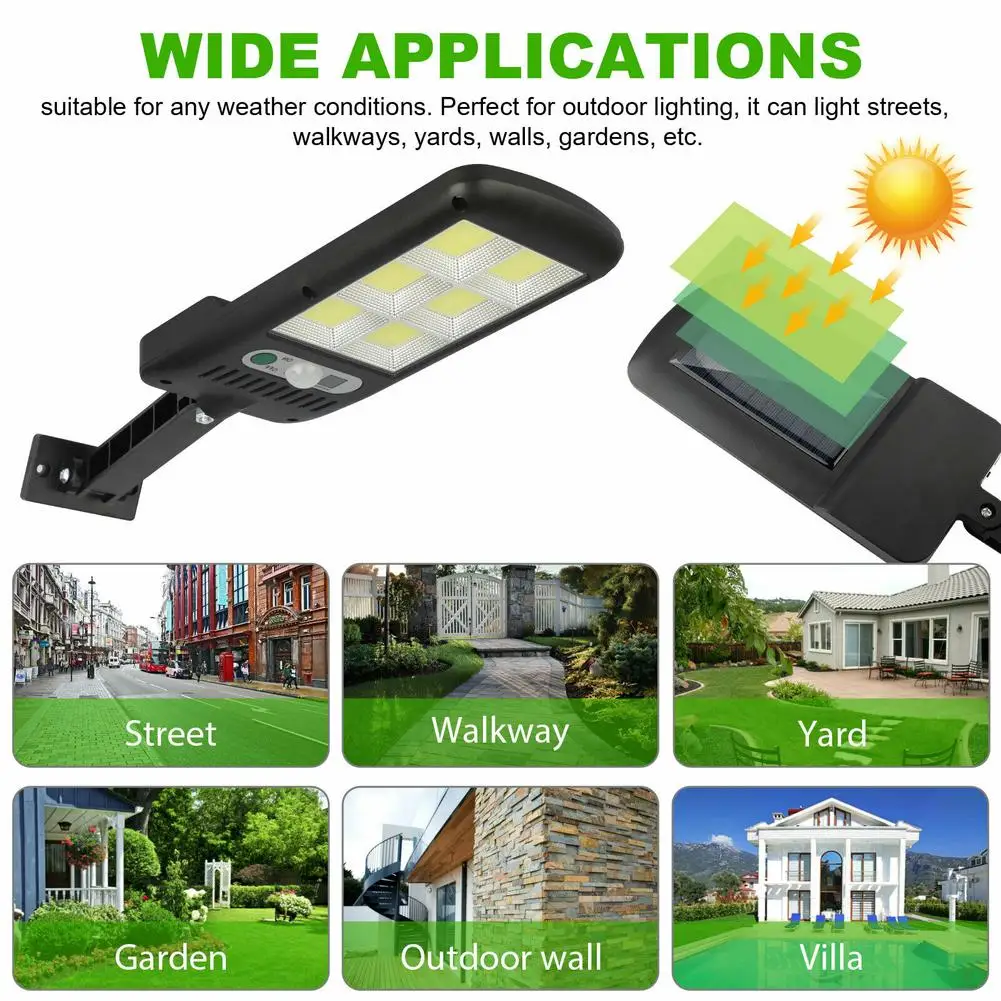 

Solar Wall Light 3 Modes Waterproof Super Bright Remote Control Built In Pir Motion Sensor 150led Lamp DropShipping