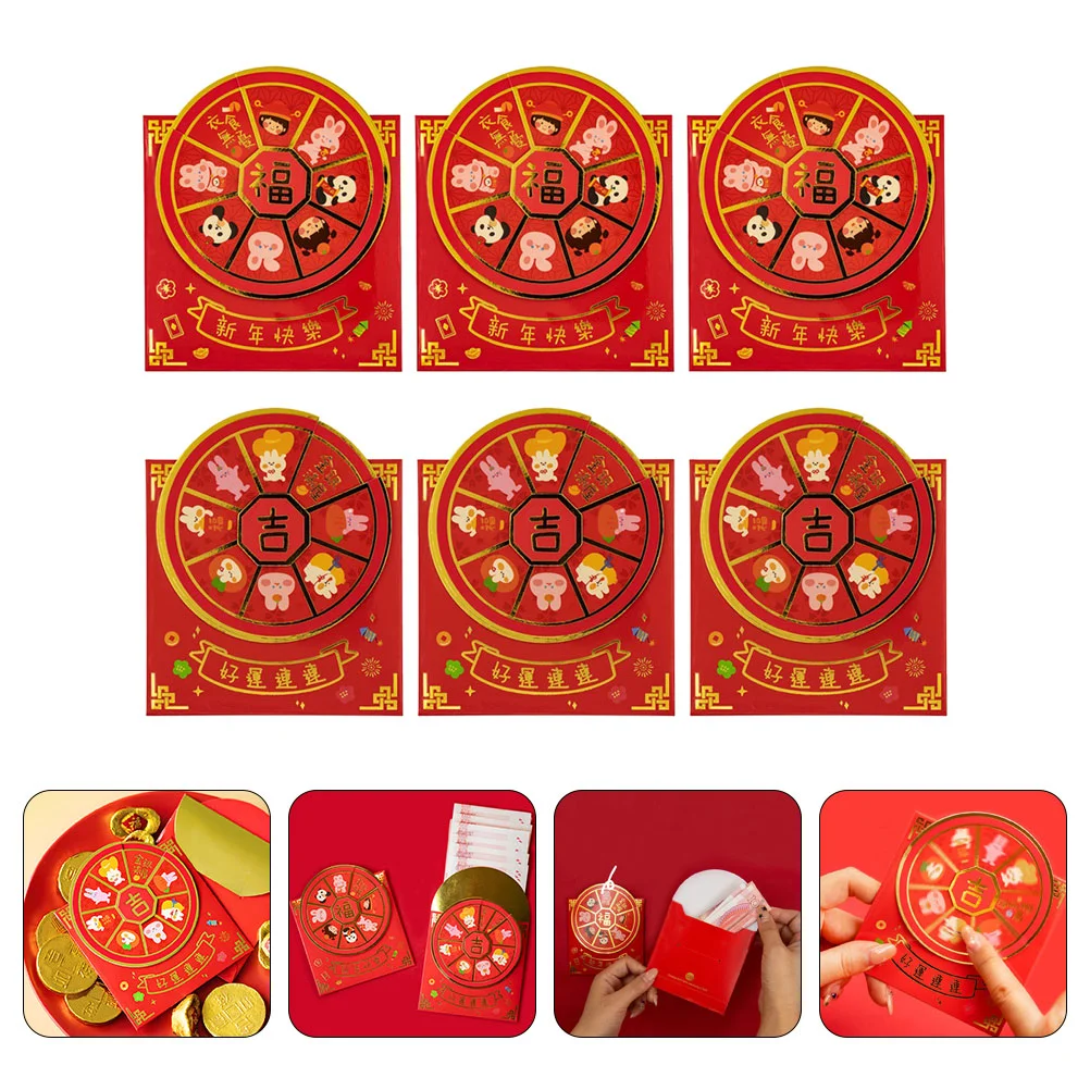 

Red Year Money Envelopes Rabbit Packet Lucky Gift Spring Festival Zodiac Bag Pocket Chinese New Envelope Packetsthe Bao Lunar