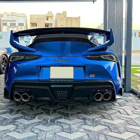 Хвостовые плавники из углеродного волокна для Toyota Supra GR A90 A91 MK5, задний спойлер багажника, направляющее крыло, заднее крыло, комплект кузова багажника
