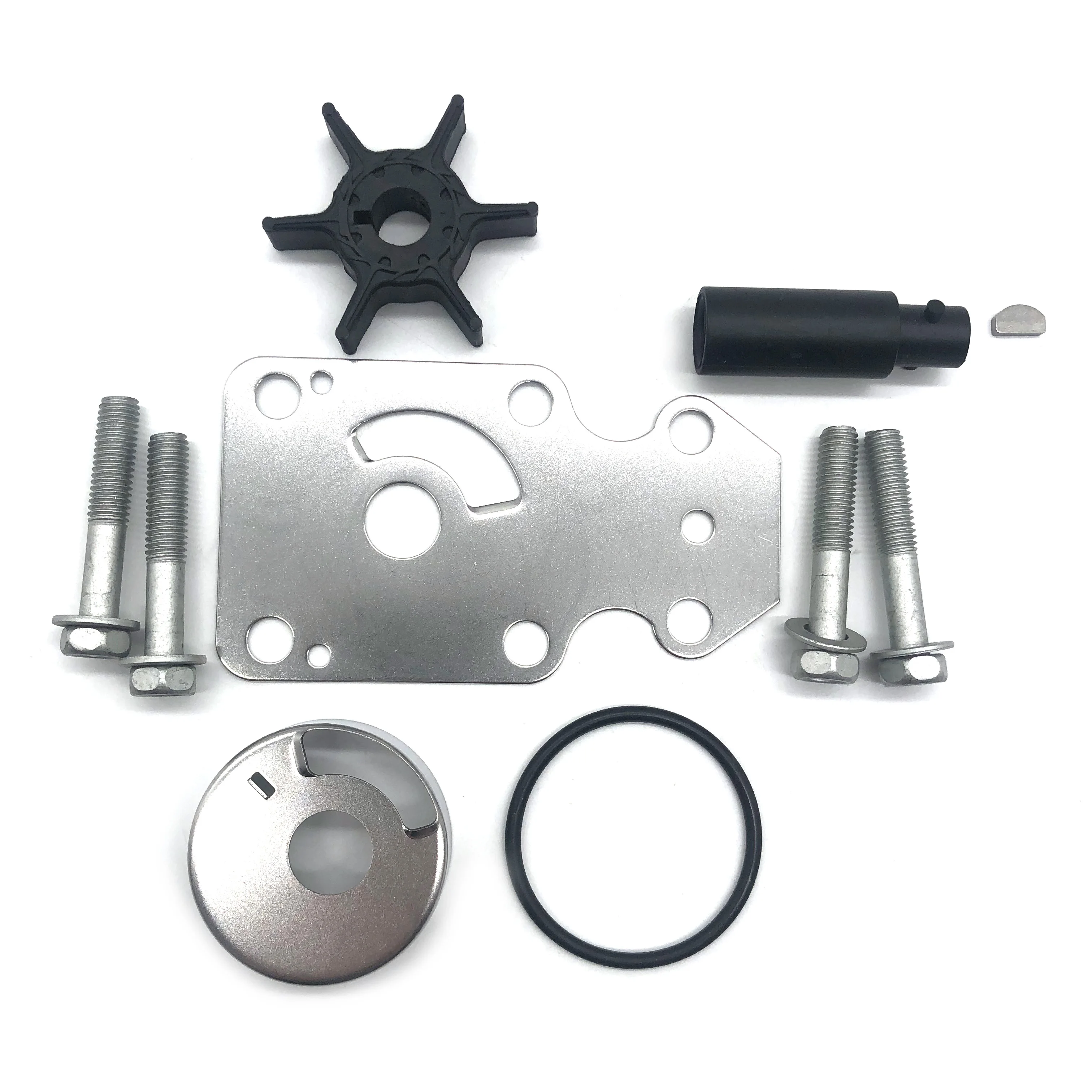 Water Pump Impeller Repair Kit for Yamaha Outboard Yamaha 68T-W0078-00-00/68T-W0078-01-00 18-3450 2008 and Older F6/F8 4-Stroke