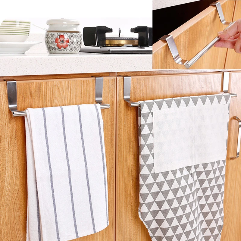 

Door Towel Rack Cabinet Door Racks Towel Holder Hooks Hanger On Door Hanging Hooks Shelf For Bathroom Kitchen Home Organizer