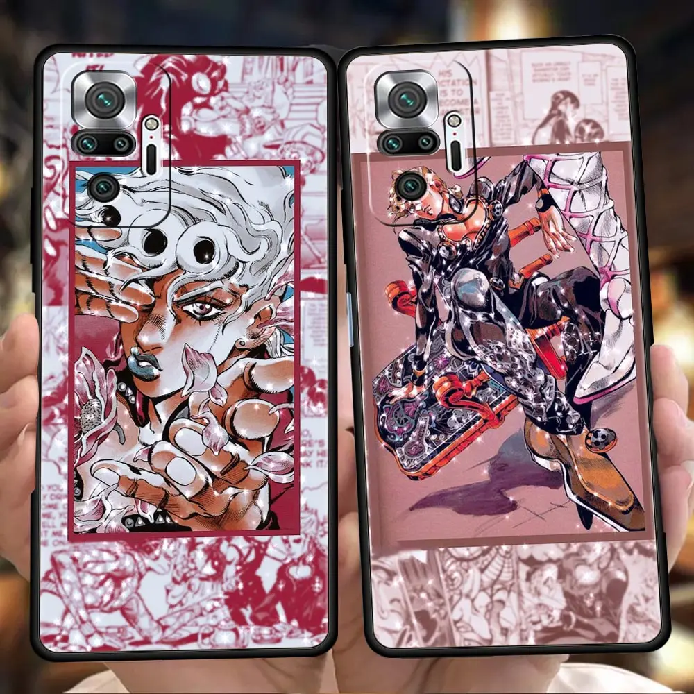

JoJos Bizarre Adventure Phone Case Cover for Redmi Note 10 11 11T Pro Plus 7 8 8T 9S 9 10S K40 Gaming 9A 9C 9T Pro Plus Soft TPU