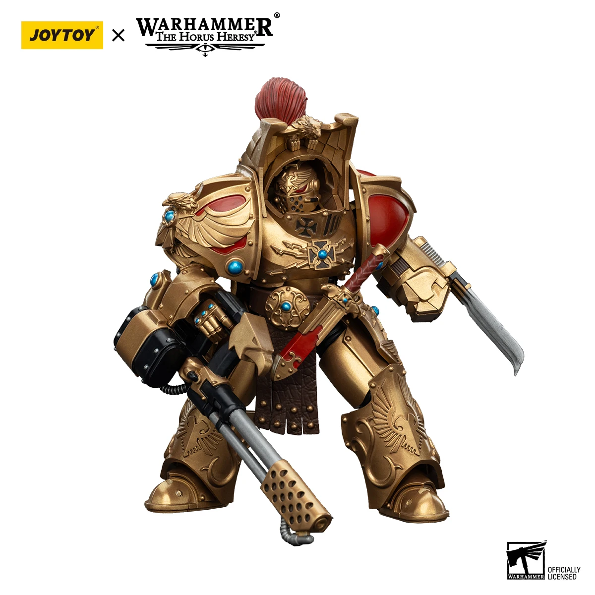 Фото Фигурки JOYTOY Warhammer 30K 1/18: Отряд Терминаторов Legio Custodes Aquilon, коллекционные модели для аниме-коллекций №5