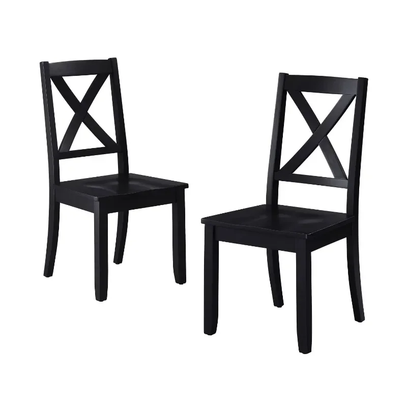 

Better Homes & Gardens Maddox Crossing Dining Chairs, Set of 2, Black