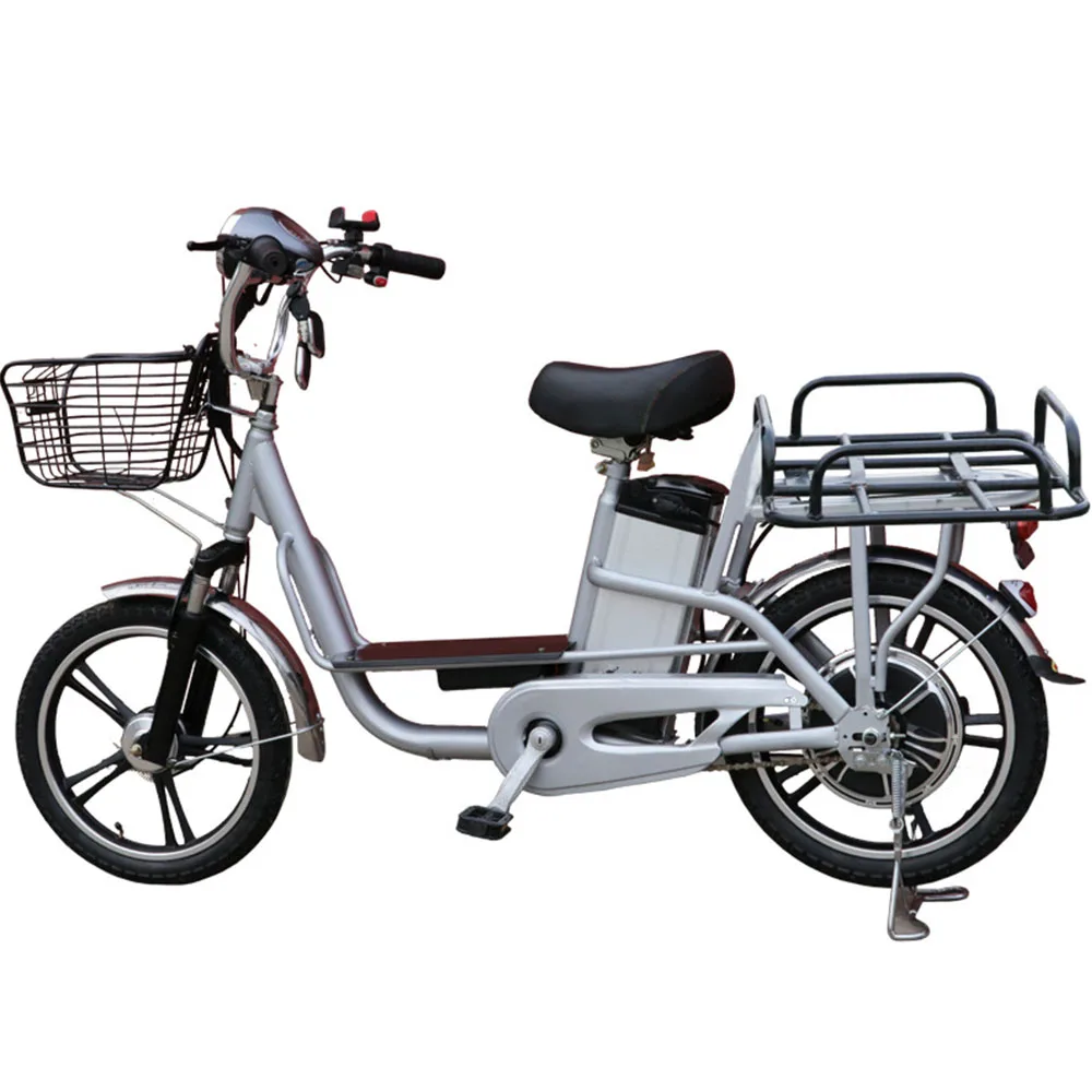 

18 Inches Electric Bicycle Lithium Battery Dual Shock With Absorption Front Drum Rear Brake Non-Slip Wear-Resistant Tires