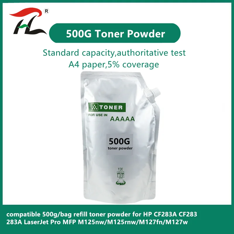 

compatible 500g/bag refill toner powder for HP CF283A CF283 283A 283 83A LaserJet Pro MFP M125nw/M125rnw/M127fn/M127w