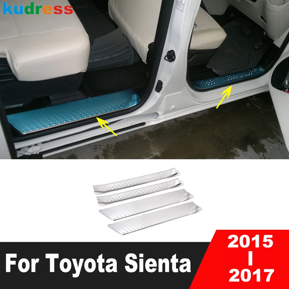 

Накладка на порог из нержавеющей стали для Toyota Sienta NHP170 2015 2016 2017