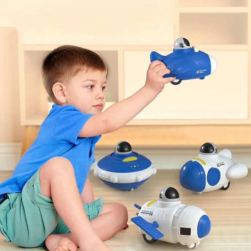 

Baby Toy Airplane for Kids 1 2 3 Year Toddler Press and Go Space Toy Educational Pull Back Cars Toys for Babies Boys Girls Gifts