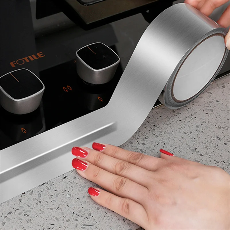 

Sink Waterproof Sticker Anti-mold Tape Countertop Toilet Gap Heat Insulation Aluminum Foil Tape Bathroom Kitchen Accessories
