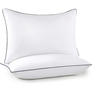 Pillows For Sleeping Set of 2 For Side Back and Stomach Sleepers, Down Alternative Filling Luxury So